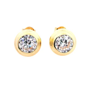Gold Ladies Earrings (GE-15517)