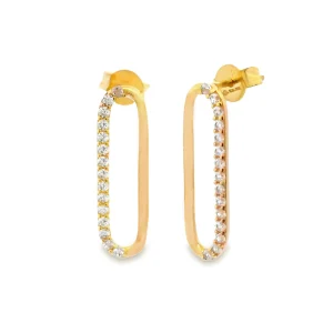Gold Ladies Earrings (GE-15633)