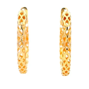 Gold Ladies Earrings (GE-15767)