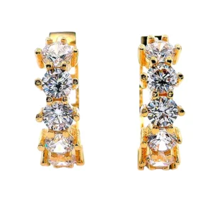 Gold Ladies Earrings (GE-15778)