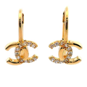 Gold Ladies Earrings (GE-15837)