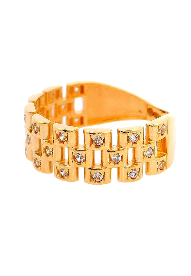 Gold Ladies Ring (GRL-6445) - Image 2