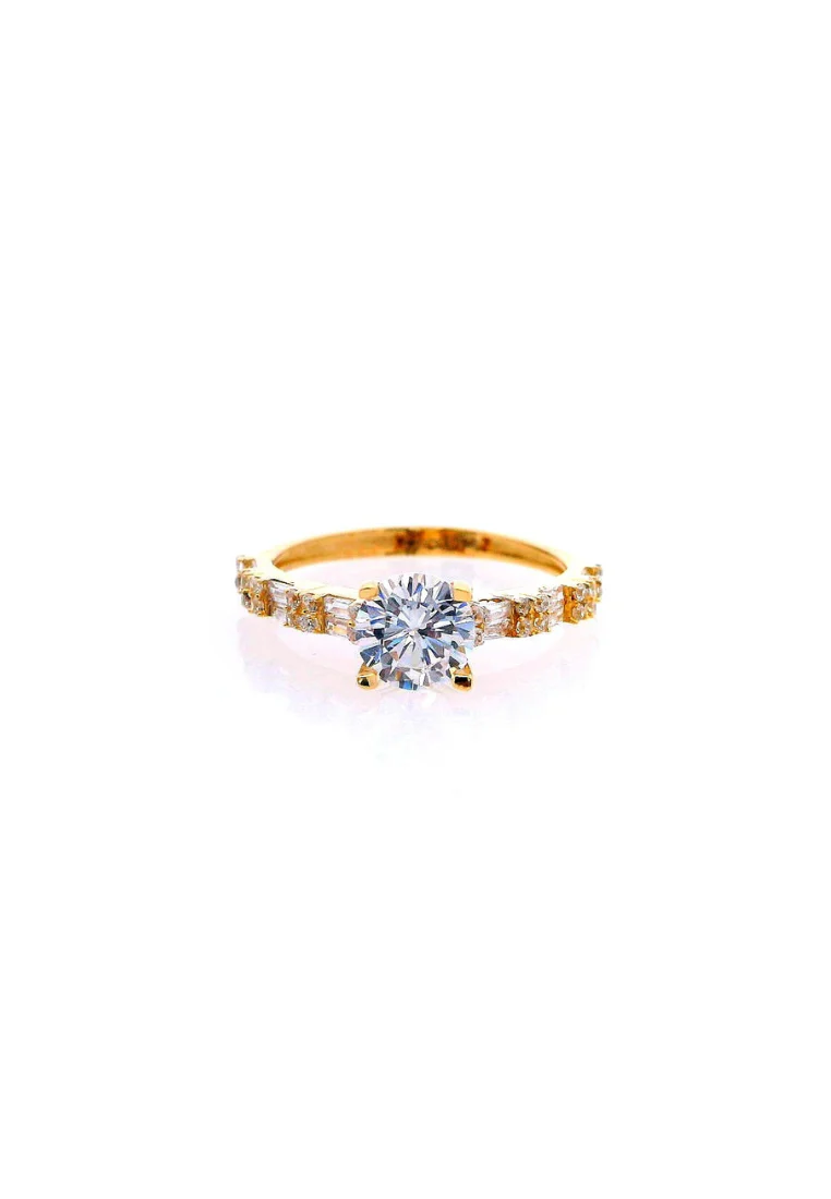Gold Ladies Ring (GRL-6473)