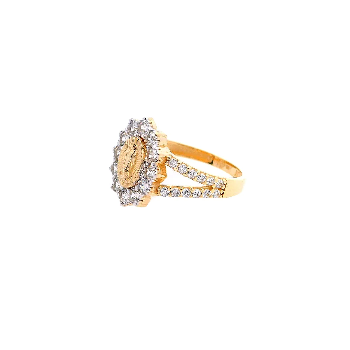 Gold Ladies Ring (GRL-6710) - Image 2